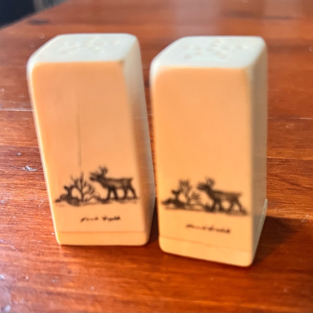 Vintage Eskimo Ivory Salt and Pepper Shakers
